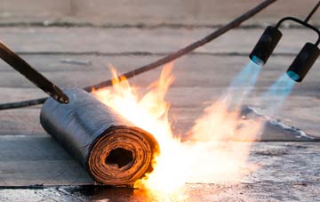 Old Polmont asphalt flat roofing repairs